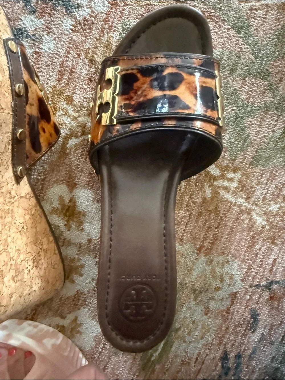 8.5 Bundle alert! Jimmy Choo Tan Leather Wedge Sandals and Tory Burch wedge